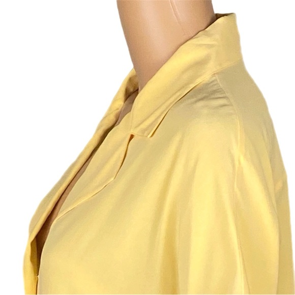 LAFAYETTE 148 100% Silk button down collared short sleeve blouse Medium EUC - Picture 7 of 13